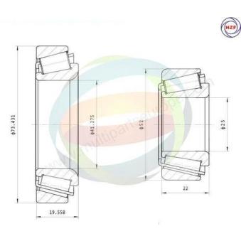 Roulement de roue avant ODM-MULTIPARTS OEM 0079811305