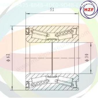 Roulement de roue arrière ODM-MULTIPARTS OEM 374894