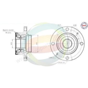 Roulement de roue arrière ODM-MULTIPARTS OEM 374888