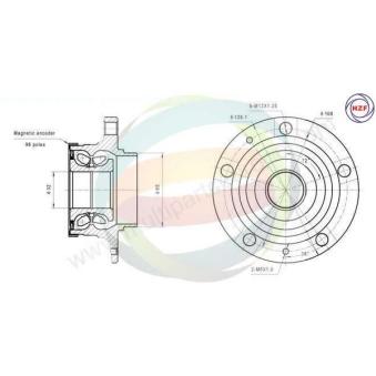 Roulement de roue arrière ODM-MULTIPARTS OEM 374882