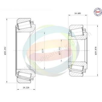 Roulement de roue arrière ODM-MULTIPARTS OEM 969300291 Roulement de roue arrière ODM-MULTIPARTS OEM 969300291