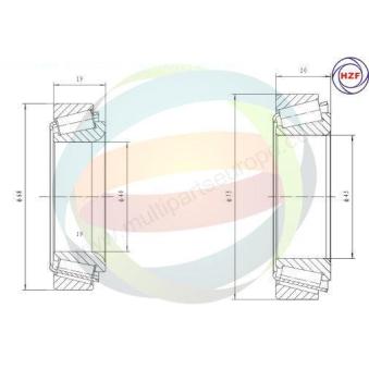 Roulement de roue avant ODM-MULTIPARTS OEM 8942588190 Roulement de roue avant ODM-MULTIPARTS OEM 8942588190