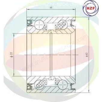 Roulement de roue avant ODM-MULTIPARTS OEM 4700322