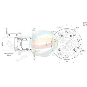 Roulement de roue arrière ODM-MULTIPARTS OEM 1604316 Roulement de roue arrière ODM-MULTIPARTS OEM 1604316