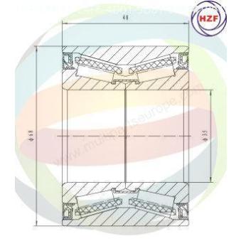 Roulement de roue arrière ODM-MULTIPARTS OEM 4321000QAC