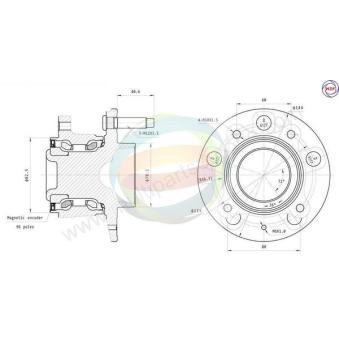 Roulement de roue arrière ODM-MULTIPARTS OEM 13502873 Roulement de roue arrière ODM-MULTIPARTS OEM 13502873