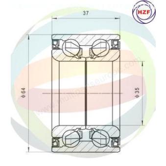 Roulement de roue avant ODM-MULTIPARTS OEM 9004363253