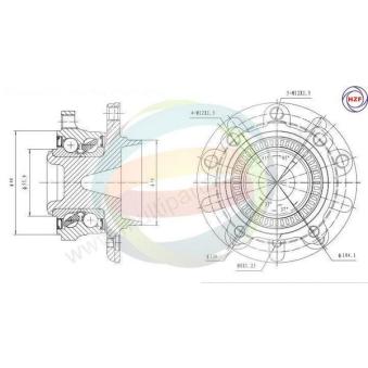 Roulement de roue avant ODM-MULTIPARTS OEM 31201095616 Roulement de roue avant ODM-MULTIPARTS OEM 31201095616
