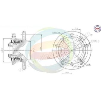 Roulement de roue avant ODM-MULTIPARTS OEM 31216765157 Roulement de roue avant ODM-MULTIPARTS OEM 31216765157