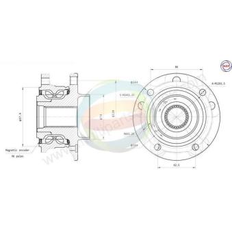 Roulement de roue avant ODM-MULTIPARTS OEM 31206773207 Roulement de roue avant ODM-MULTIPARTS OEM 31206773207