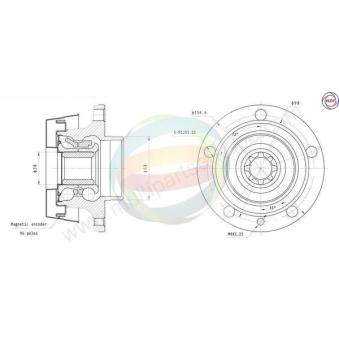 Roulement de roue arrière ODM-MULTIPARTS OEM 51757885