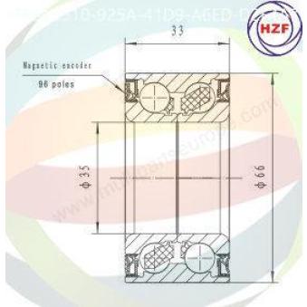 Roulement de roue arrière ODM-MULTIPARTS OEM 71714458