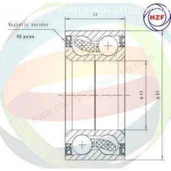Roulement de roue avant ODM-MULTIPARTS OEM 43440B77M00N