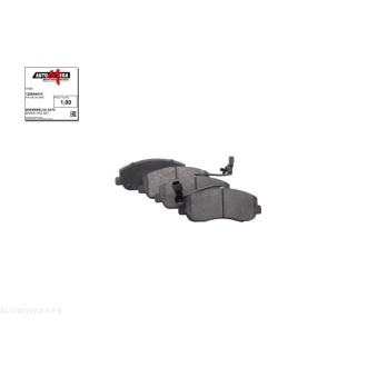 Jeu de 4 plaquettes de frein avant AUTOMEGA 120054410 pour RENAULT MASTER 2.3 dCi 165 FWD - 163cv