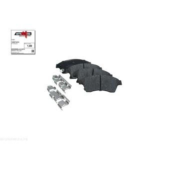 Jeu de 4 plaquettes de frein avant AUTOMEGA 120073410 pour VOLKSWAGEN MULTIVAN 1.7 CDTI - 110cv