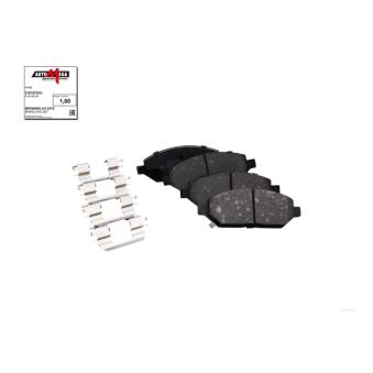 Jeu de 4 plaquettes de frein avant AUTOMEGA [210187810]