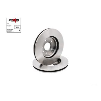 Jeu de 2 disques de frein avant AUTOMEGA 213175410 pour OPEL AGILA 1.2 Turbo - 110cv