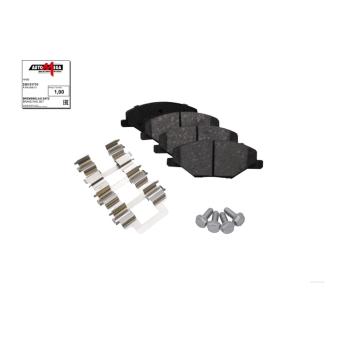 Jeu de 4 plaquettes de frein avant AUTOMEGA [250151710]