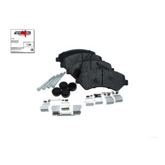 Jeu de 4 plaquettes de frein avant AUTOMEGA [250154310]