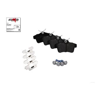 Jeu de 4 plaquettes de frein arrière AUTOMEGA [250154910]