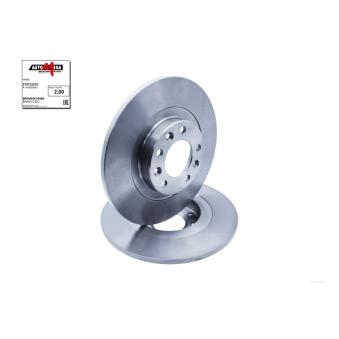 Jeu de 2 disques de frein arrière AUTOMEGA 274733210 pour FIAT SCUDO 2,0 Multijet 180 - 177cv