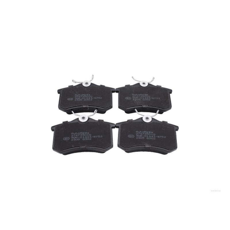 Jeu de 4 plaquettes de frein arrière AUTOMEGA 274735010 - Visuel 2