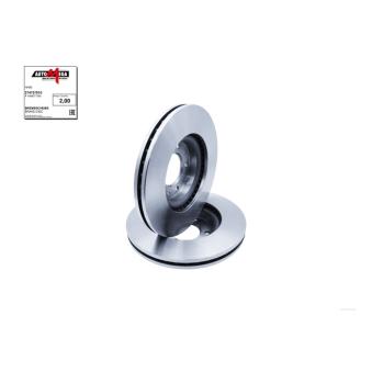 Jeu de 2 disques de frein avant AUTOMEGA 274757810 pour MITSUBISHI L 1.2 PureTech 110 - 110cv