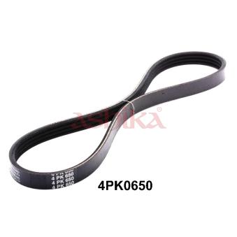 Courroie trapézoïdale à nervures ASHIKA 112-4PK0650