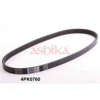 Courroie trapézoïdale à nervures ASHIKA 112-4PK760