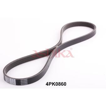 Courroie trapézoïdale à nervures ASHIKA 112-4PK860 pour IVECO MASSIF 1.6 16V - 110cv