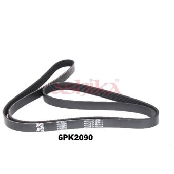 Courroie trapézoïdale à nervures ASHIKA 112-6PK2090