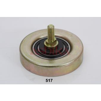 Poulie renvoi/transmission, courroie trapézoïdale à nervures ASHIKA [129-05-517]