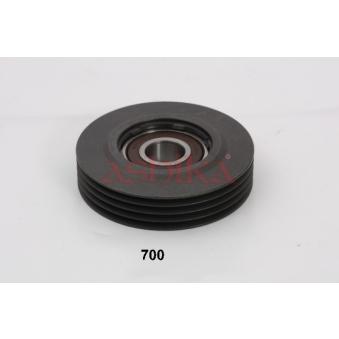 Poulie renvoi/transmission, courroie trapézoïdale à nervures ASHIKA 129-07-700