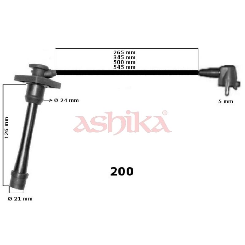 Kit de câbles d'allumage ASHIKA 132-02-200 - Visuel 1