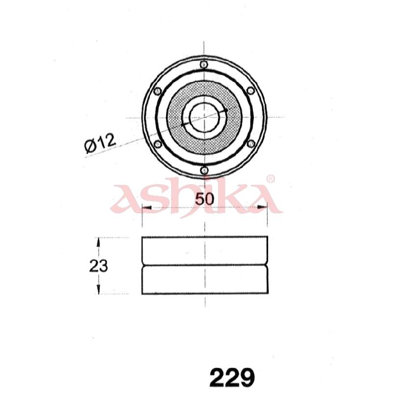 Tendeur de courroie, courroie crantée ASHIKA 45-02-229 - Visuel 1