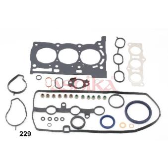Jeu complet de joints d'étanchéité, moteur ASHIKA 49-02-229 Jeu complet de joints d'étanchéité, moteur ASHIKA 49-02-229