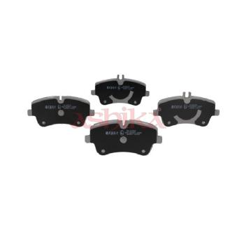 Jeu de 4 plaquettes de frein avant ASHIKA OEM 0034204520