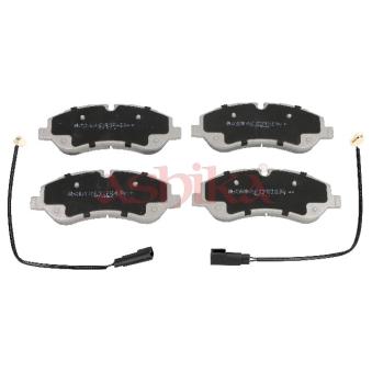 Jeu de 4 plaquettes de frein avant ASHIKA 50-00-0319