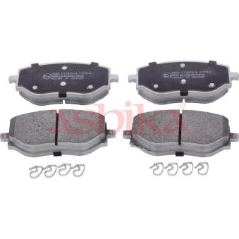 Jeu de 4 plaquettes de frein avant ASHIKA OEM MQ006673