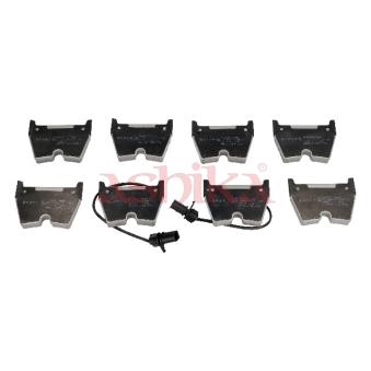 Jeu de 4 plaquettes de frein avant ASHIKA OEM 8H0698151H
