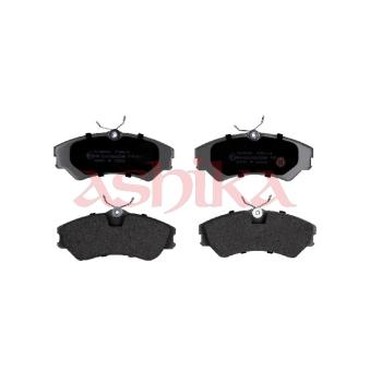Jeu de 4 plaquettes de frein avant ASHIKA OEM 701698151C