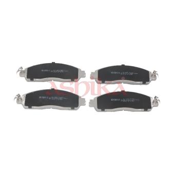 Jeu de 4 plaquettes de frein avant ASHIKA OEM D10605TA0A
