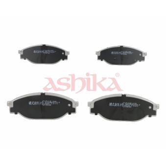 Jeu de 4 plaquettes de frein avant ASHIKA [50-02-214]