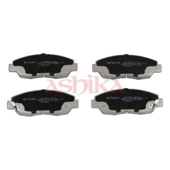 Jeu de 4 plaquettes de frein avant ASHIKA [50-04-493]