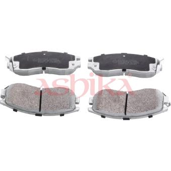 Jeu de 4 plaquettes de frein avant ASHIKA [50-05-530]