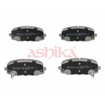 Jeu de 4 plaquettes de frein avant ASHIKA 50-0K-010 pour PEUGEOT EXPERT 1.1 - 65cv