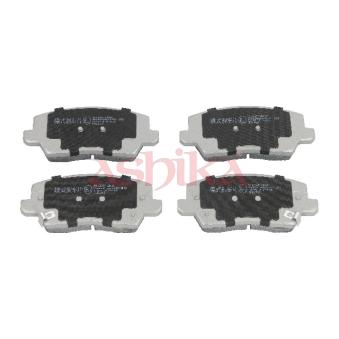 Jeu de 4 plaquettes de frein avant ASHIKA 50-0K-K33 pour KIA PICANTO 1.0 - 67cv