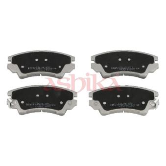 Jeu de 4 plaquettes de frein avant ASHIKA [50-0W-W16]