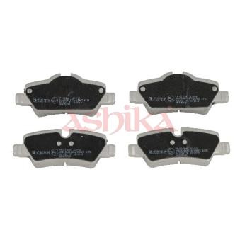 Jeu de 4 plaquettes de frein arrière ASHIKA OEM 6861641