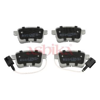 Jeu de 4 plaquettes de frein arrière ASHIKA OEM 71770092